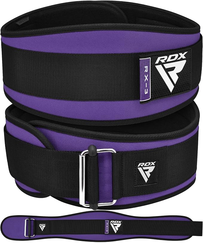 RDX Weight Lifting Belt AUTO LOCK, 6.5” Padded Back Support, Men Women Gym Fitness Strength Training, Bodybuilding Powerlifting Weightlifting Workout, Deadlift Squat, Pro Exercise Equipment
