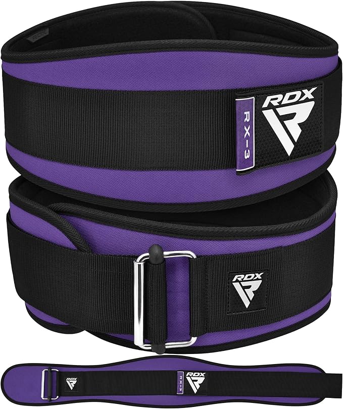 RDX Weight Lifting Belt AUTO LOCK, 6.5” Padded Back Support, Men Women Gym Fitness Strength Training, Bodybuilding Powerlifting Weightlifting Workout, Deadlift Squat, Pro Exercise Equipment