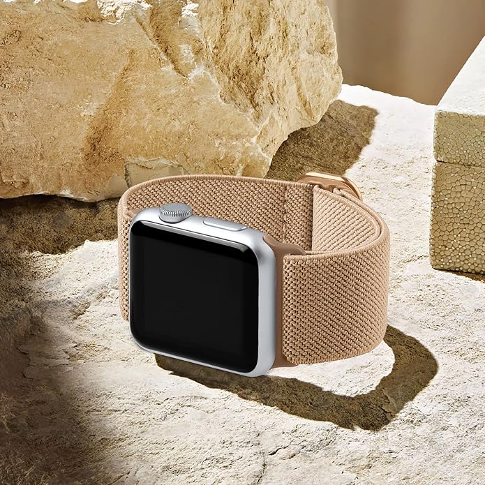 Lerobo Braided Band Compatible with Apple Watch Series 11 10 9 8 7 46mm 45mm 41mm Ultra SE 3 2 1 49mm Series 6 5 4 3 44mm 40mm 38mm 42mm Men iWatch Bands Women Stretchy Nylon Solo Loop Sport Strap