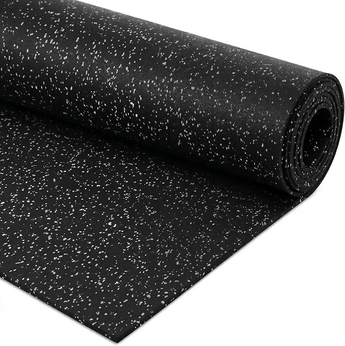 Flooring Inc's 1/4" Thick Tough Rubber Flooring Roll | Flexible Recycled Rubber Floor Mats for Home Gym | Heavy Duty Rubber Mat for Home Gyms, Sheds, Horse Stall Mat or Trailer