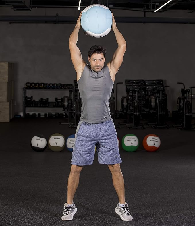 Champion Sports Rhino Promax Wall Balls - Soft Shell Non-Slip Grip for Weightlifting, Plyometrics, Cross Training, & Home Gym