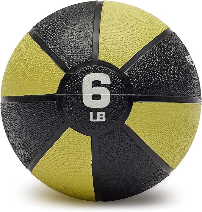 Amazon Basics Weighted Medicine Ball for Core Strength, Strength Training, Full-Body Workouts and Balance Exercises