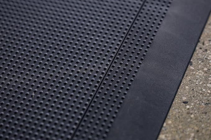Baselayer Interlocking Floor Tile Trim Pieces - Beveled Edges and Corners - Durable ½ in TPE (Rubber Like, NOT Foam, no Odor) - 10 Edges and 4 Corners - Made in USA