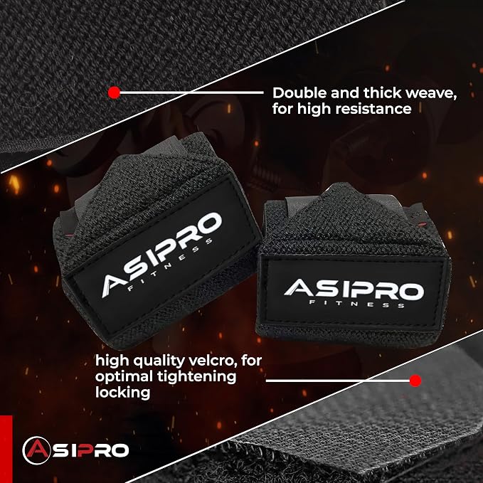 Wrist Wraps for Weightlifting 18" Wrist Straps for Weightlifting Weight Lifting Wrist Wraps for Men & Women, Muñequeras para Gym Wrist Support for Working Out, Gym Wrist Wraps for Powerlifting