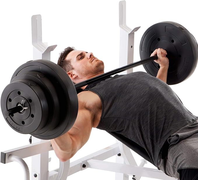 Marcy Diamond Elite Classic Multipurpose Workout Lifting Weight Bench for Home and Gym Strength Training