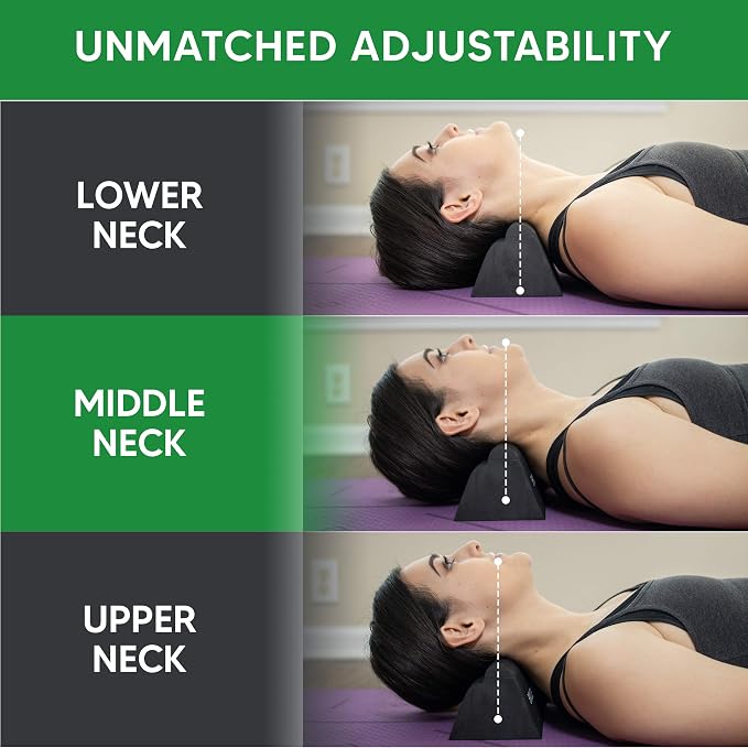 Lumia Wellness Cervical Orthotic Traction Block, Firm, Spinal & Neck Alignment, Cervical Traction Device & Neck Stretcher