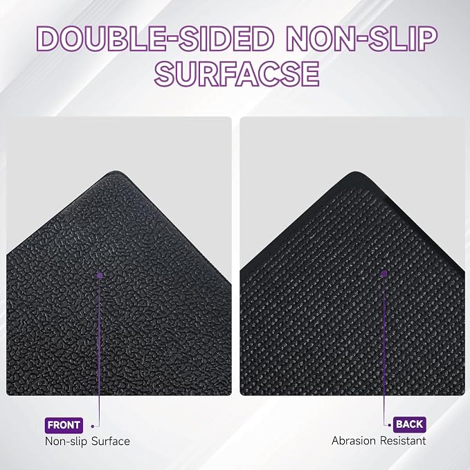 GWT 36" x 78" Durable Anti-Slip Workout Mat - 1/4" Thick Ultimate Floor Protection, Noise-Reducing,Tear-Resistant All-Purpose Exercise Mat for Treadmills, Home Gym, Yoga, and Weightlifting