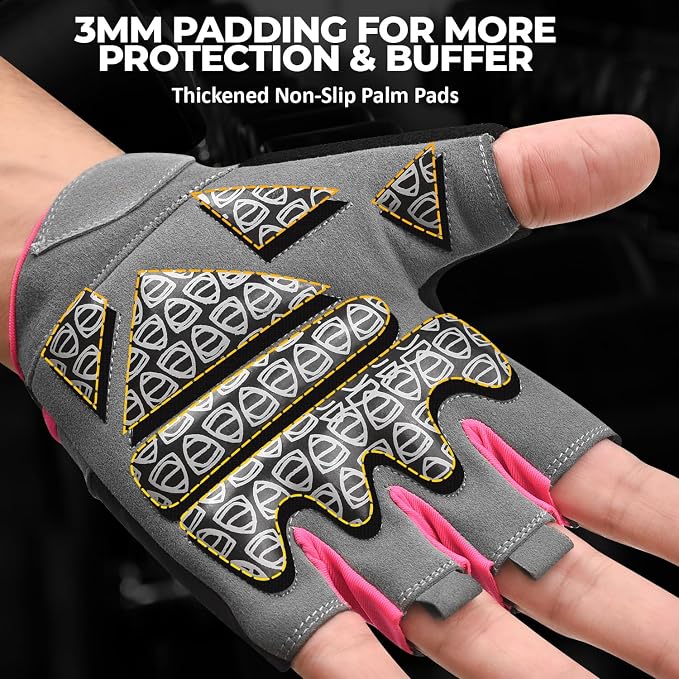 AYRO Breathable Weight Lifting Gloves, Gym Gloves for Men & Women with Extra Grip, Workout Glove for Men with Full Palm Protection, Removal with Durable Closure, for Weightlifting