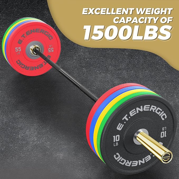 7FT Alloy Steel Olympic Barbell, 1500LB 45LB | 28mm knurled grip bar with needle bearings, chrome finish, 2-inch plate fit, and 1500LB capacity for heavy lifts