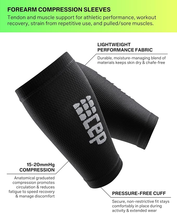 CEP Compression Forearm Sleeves for Men & Women – Lightweight Arm Support for Circulation, Recovery & Muscle Stability (Pair)