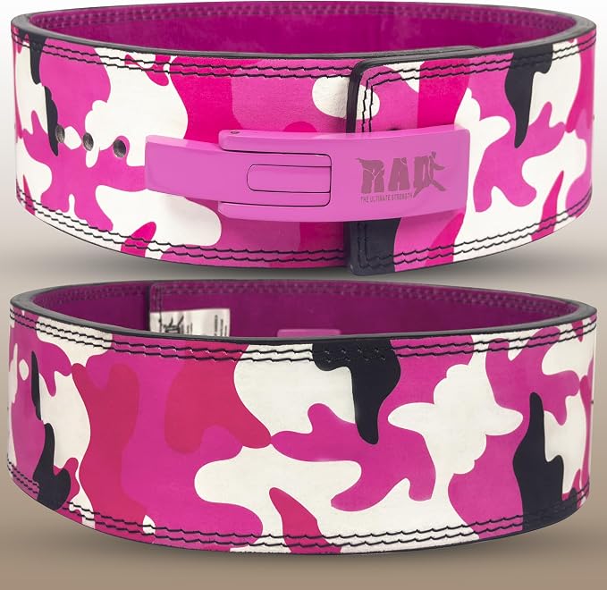 RAD Lever Weight Lifting Gym Belt for Men & Women Size 63 TO107 CM,Thick 10MM & Width 4 Inch Lever Powerlifting Belts for Women Dead Lift Workout Belt Leather Weight Lifting Lever Gym Squat Belt