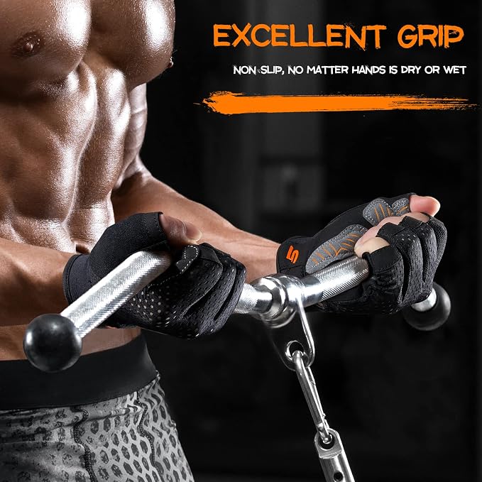 SueStar Workout Gloves - Men Women 2022, Weight Lifting Gym Gloves with Full Palm Protection, Excellent Grip, Ultra Breathable for Fitness, Training, Hanging