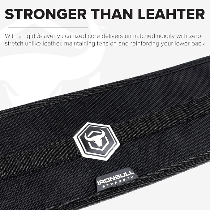 Hybrid Weight Lifting Belt – Heavy Duty Prong Support, Neoprene Interior, Tapered Powerlifting Design – Back Support for Squats, Deadlifts, & Strength Training – Stylish & Rigid Gym Belt for Men & Women