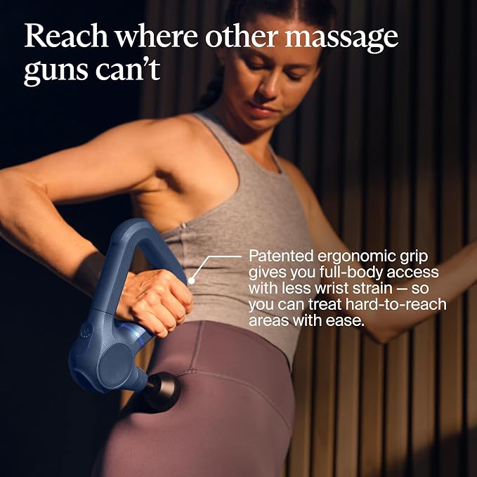 TheraGun Therabody Prime 6th Gen Deep Tissue Massage Gun | Navy | Powerful Percussive Massage With 5 Speeds & A Rugged, Durable Design to Relieve Muscle Pain & Speed Up Recovery
