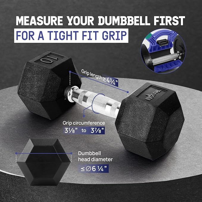 Yes4All Kettlebells Grip, Dumbbell Grip Handle, Convert Dumbbells into Kettlebell for Home Gym, Kettlebell for Weights Plate