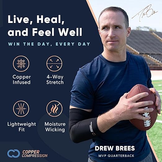 Copper Compression Wrist Brace - Copper Infused Adjustable Orthopedic Support Splint for Pain, Carpal Tunnel, Arthritis, Tennis Elbow, Tendinitis, RSI, Ganglion Cyst for Men Women - Left Hand - S/M