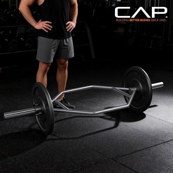 CAP Olympic Trap Bar | Heavy-Duty Hex Shrug & Deadlift Weight Bar
