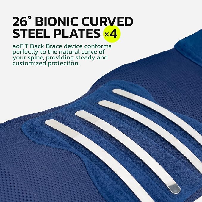 Back Brace for Lower Back Pain Relief, Adjustable Lumbar Support Belt with Steel Plates, Dual Compression, Breathable 3D Knit Fabric, Slim Waist Design for Work, Gym, Sciatica, Herniated Disc 3XL