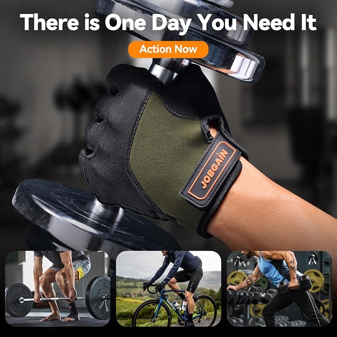 Workout Gloves for Women and Men | Breathable Weight Lifting Gloves, Grip & Shock Absorption, Full Palm Protection, Gym Exercise, Fitness, Training & Cycling