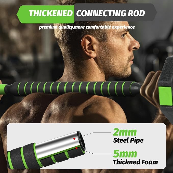 Garvee Adjustable Dumbbell Set, 44/66/88Lbs Free Weight Set with Connector, 4 in 1 Gym Set Used as Kettlebell, Dumbbell, Push up Stand, Weight Plate, Home Gym Weight Dumbbells Set, Fitness Exercises