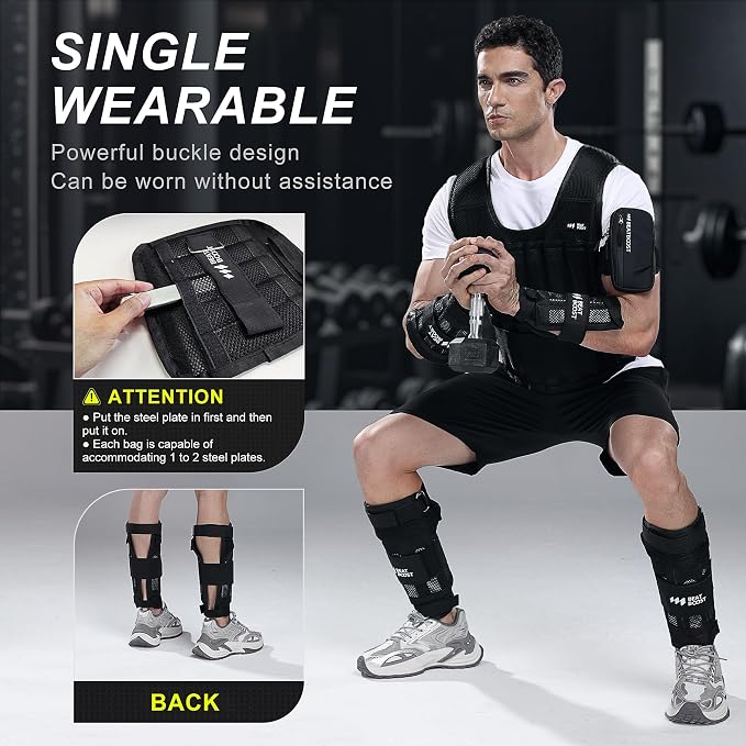 Ankle Wrist Weights 4lb/10lb/15lb/20lb/25lb/30lb BeatBoost Adjustable Leg Arm Weights for Men Walking Pilates Exercise Workout Gym Aerobics