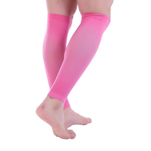 Doc Miller Calf Compression Sleeves 30-40 mmHg for Men & Women, 1 Pair | Knee High, Medical Grade, Footless Compression Socks, Shin Splints, Leg Swelling, Varicose Veins, Wide Calf, Nurses, Recovery