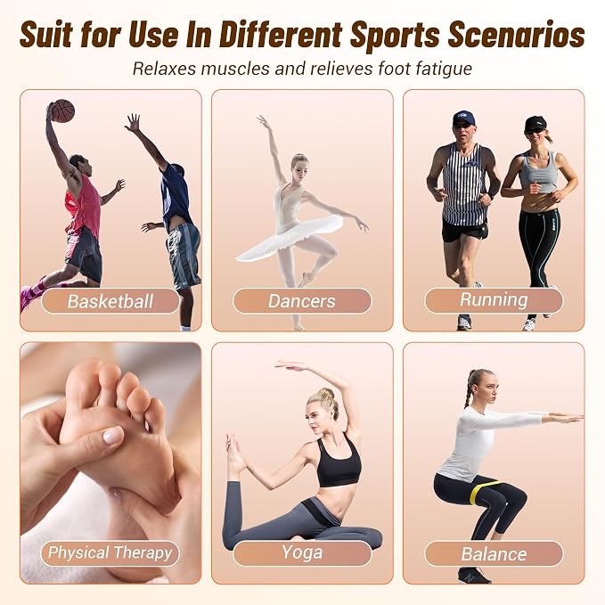 Cork Balance Board Kit, Foot & Ankle Strengthener with Massage Roller/Ball,Balance Board Half & Half-Moon Ball, for Enhance Mobility & Prevent Falls Improve Foot Function for Home/Office/Gym