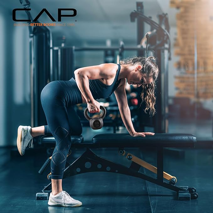CAP Barbell Cast Iron Kettlebell - Singles and Sets, Multiple Weight Choices