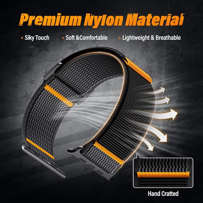 Nylon Sport Ultra 3 Watch Bands for Apple Watch/Ultra 2/1/Series 11/10/9/8/7/6/SE/5/4/3 Men iWatch Bands Men,Elastic Fabric Flag Wristbands Strap for Apple Watch Ultra 3/2/1 49mm 46mm 45mm 44mm 42mm 41mm 40mm 38mm