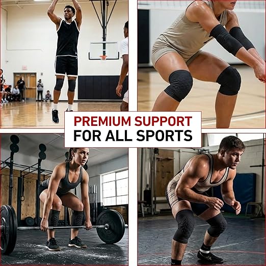 McDavid Moisture Wicking HEX Technology Knee Sleeves for Women/Men, Elbows & Shins Protection, Hex Pads