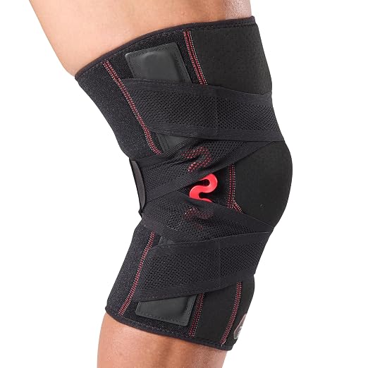 McDavid NRG Cross Compression Knee Sleeve w/Spring Hinge Black S