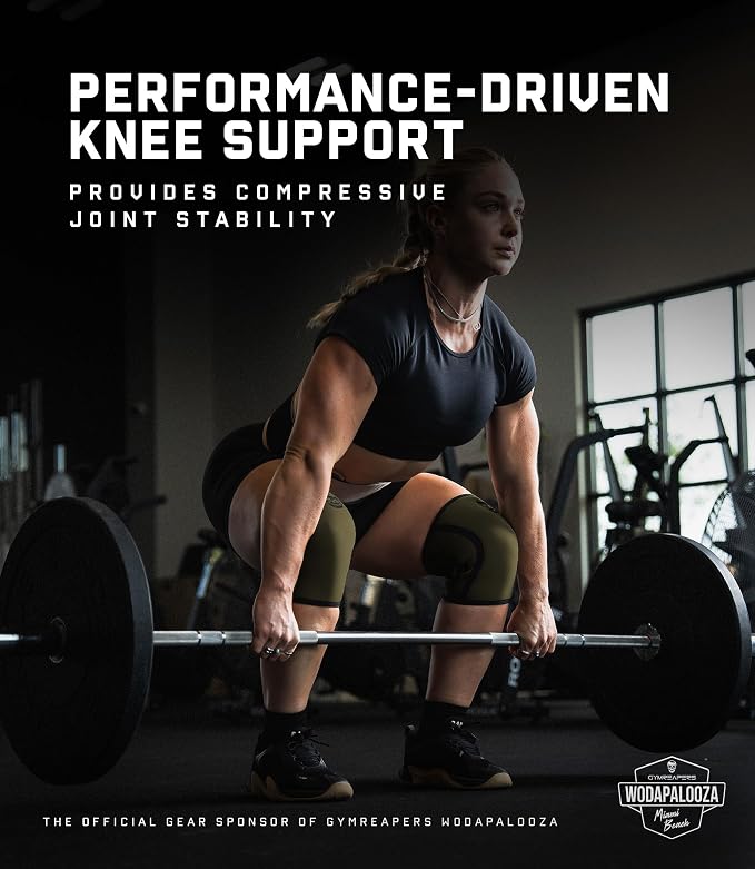 Gymreapers 5MM Knee Sleeves for Weightlifting, Squats, Powerlifting, and Functional Training – Compression Knee Support for Men & Women – Joint Protection & Recovery – Pair