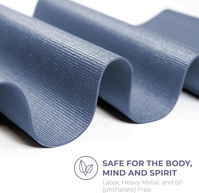 Voyage 5mm Studio Yoga Mats, 6 Pack, 72x24in | Extra Long, Anti-Tear Exercise Mats for Workout, Stretching, Fitness - Non Slip Gym Mats for Home, Schools and Studios