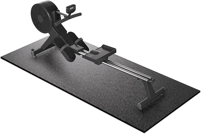 GymCope Treadmill Mat for Hardwood Floor Carpet 7'x3'/6'x3'/6'x2.5'/4'x2' | 6mm Thick Exercise Equipment Gym Mat, Compatible with Peloton Bike, Indoor Spin Bike, Elliptical