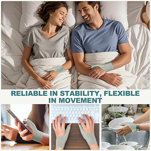 Wrist Thumb Brace Mommy Compression Stabilizer Waterproof Thumb Spica Splint for Arthritis,Trigger Finger,De Quervains Tenosynovitis,Tendonitis,CMC Joint Pain and Support-Women Men-Left or Right Hand
