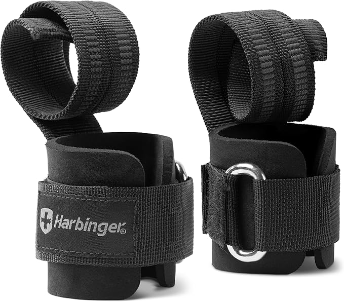 Harbinger Big Grip No-Slip Nylon Lifting Straps with DuraGrip (Pair)