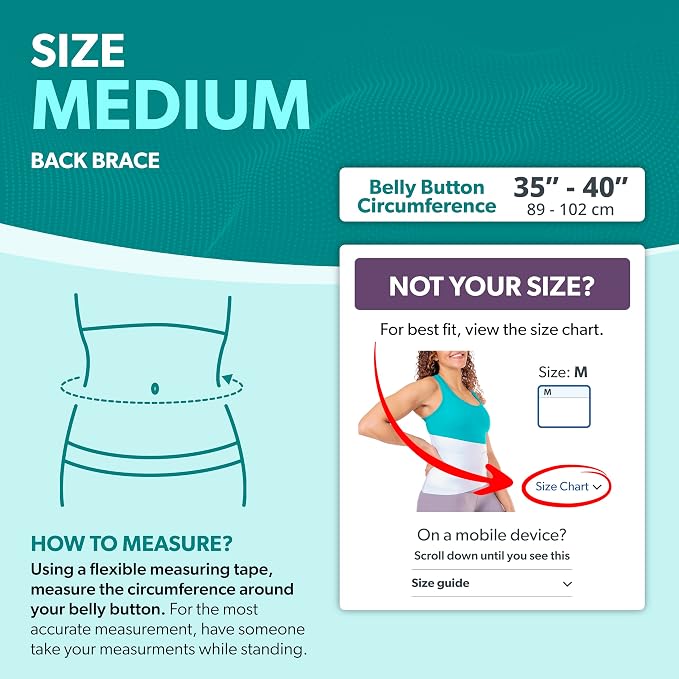 BraceAbility Lower Back Pain Brace - Wraparound Lumbar Support Belt for Herniated or Bulging Discs Treatment, Pinched Nerve Relief, Degenerative Disc Disease and Hip Strains for Men and Women (M)