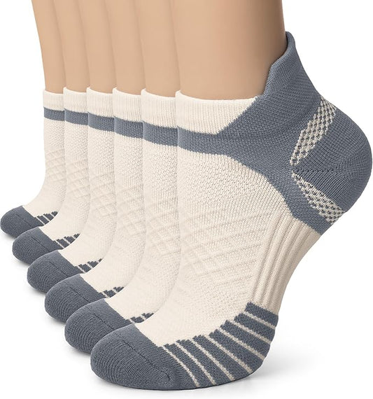 Iseasoo Copper Ankle Compression Socks - Low Cut Arch Support Socks for Men & Women, Running, Nurses, Plantar Fasciitis Socks