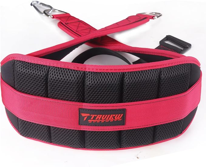 Belt for Belt Squats, Rack Attachment & Squat Machine, Weight Lifting&Powerlifting – Back Support, Low-Profile, Padded Hip & Thigh, Secure Buckle, Heavy Duty