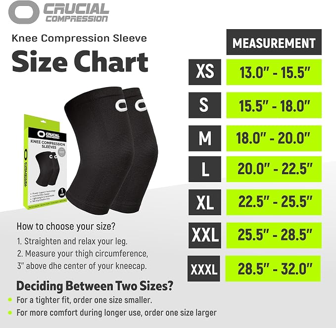 Knee Brace for Women & Men (Pair) – Knee Sleeves for Running, Workout, Weightlifting & Sports – Compression Knee Support for Knee Pain Relief, Meniscus Tear & Arthritis