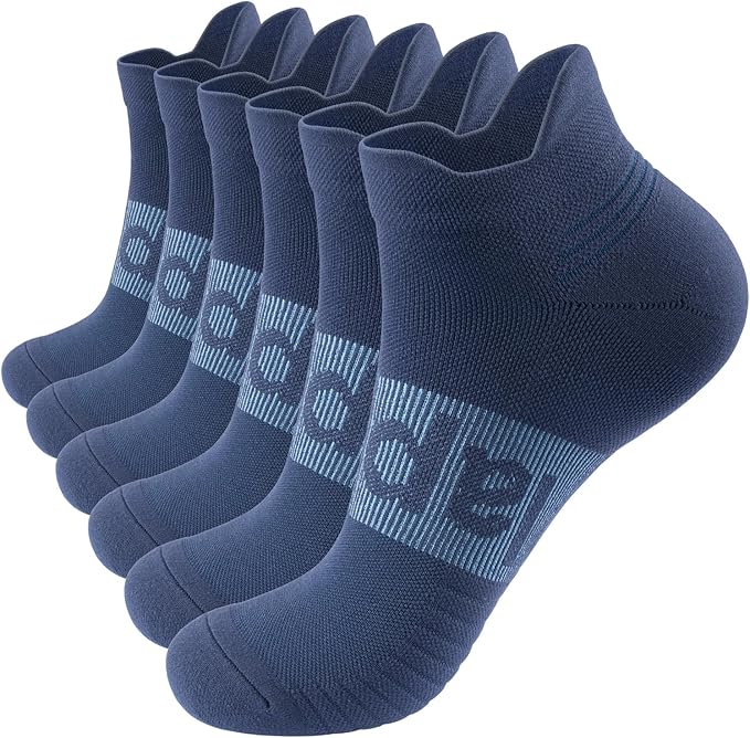 Lapulas Compression Socks for Men & Women, 6 Pair Ankle Running Support Socks for Sports, Casual, Plantar Fasciitis Relief