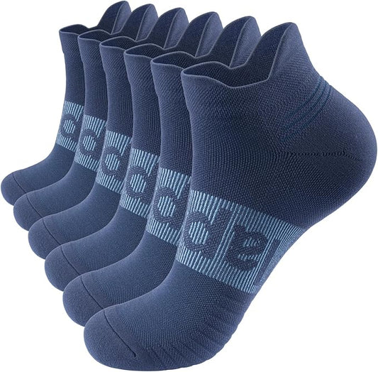 Lapulas Compression Socks for Men & Women, 6 Pair Ankle Running Support Socks for Sports, Casual, Plantar Fasciitis Relief