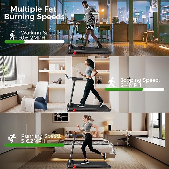 Foldable Treadmill for Home, 3-in-1 Walking Pad with Incline Handle Bar, 300LBS Capacity, 3.0HP Quiet Brushless, Small Treadmills for Small Spaces FutureGlide