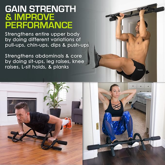 ProsourceFit Pull Up Bar for Multi Use Fitness & Home Gym Exercise