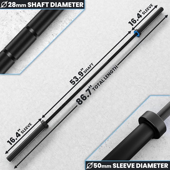 Synergee Regional Barbells – 20 kg and 15 kg Chrome and Phosphate