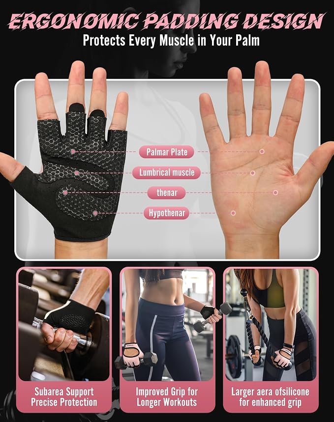 COFIT Breathable Workout Gloves, Antislip Weight Lifting Gym Gloves for Men Women, Superior Grip & Palm Protection for Weightlifting, Fitness, Exercise, Training