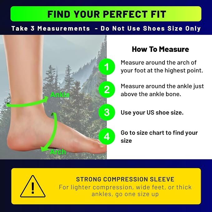 TechWare Pro Ankle Brace Compression Sleeve - Plantar Fasciitis Sock. Relieves Achilles Tendonitis. Foot Arch Support Reduces Joint Pain, Swelling & Heel Spur Pain. Injury Recovery Braces for Sports