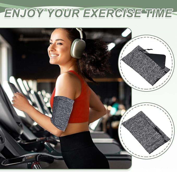 Running Armband Sleeve, Running Armband Phone Holder Elastic Universal Lightweight Cell Phone Arm Band with Zipper M & Pink - Fit for (Hiking/Cycling/Exercise Workout)