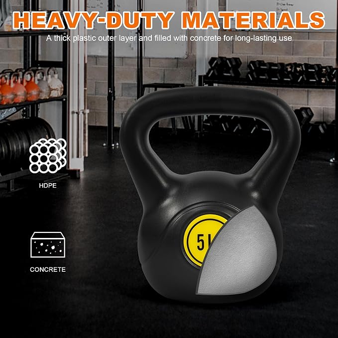 Fitvids Kettlebell Sets Piece Strength Training KettleBells Weight Set