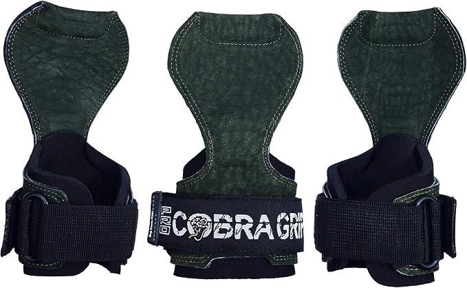 Cobra Grips Weight Lifting Gloves with Adjustable Neoprene Padded Wrist Wraps - Heavy Duty Alternative to Power Lifting Hooks for Deadlifts